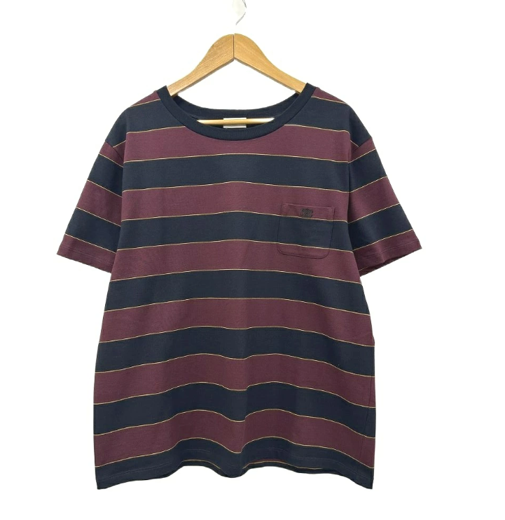 セリーヌ CELINE トリオンフ刺繍 ラージ ボーダー 半袖 Tシャツ 2X58H997V.28KJ XXL