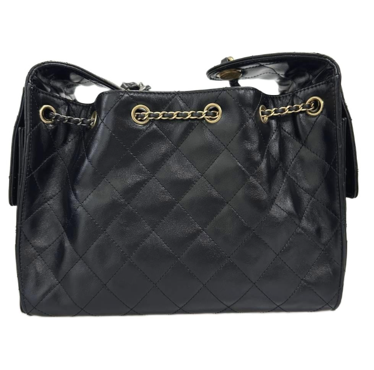 シャネル CHANEL CHANEL 25 スモール シャイニークランプル カーフスキン チェーン ショルダー バッグ