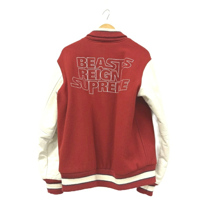 アベイシングエイプ A BATHING APE 2011年 復刻 ZOZOTOWN限定 BEASTS REIGN SUPREME STADIUM JACKET